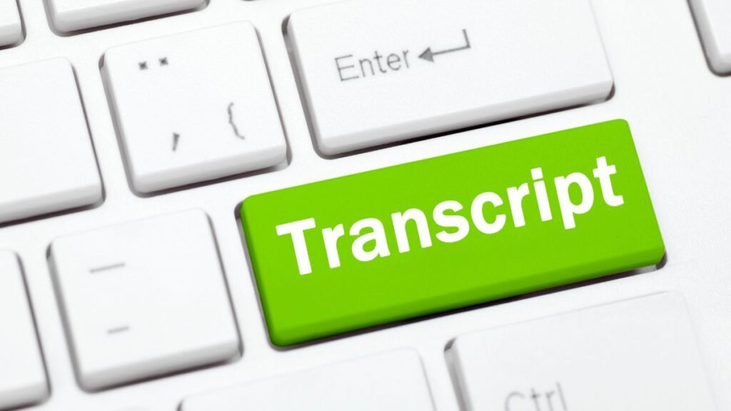 transcricao de audio