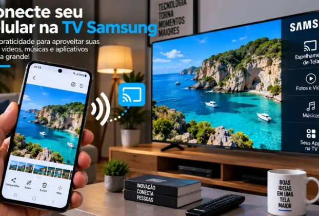como conectar o celular na tv samsung