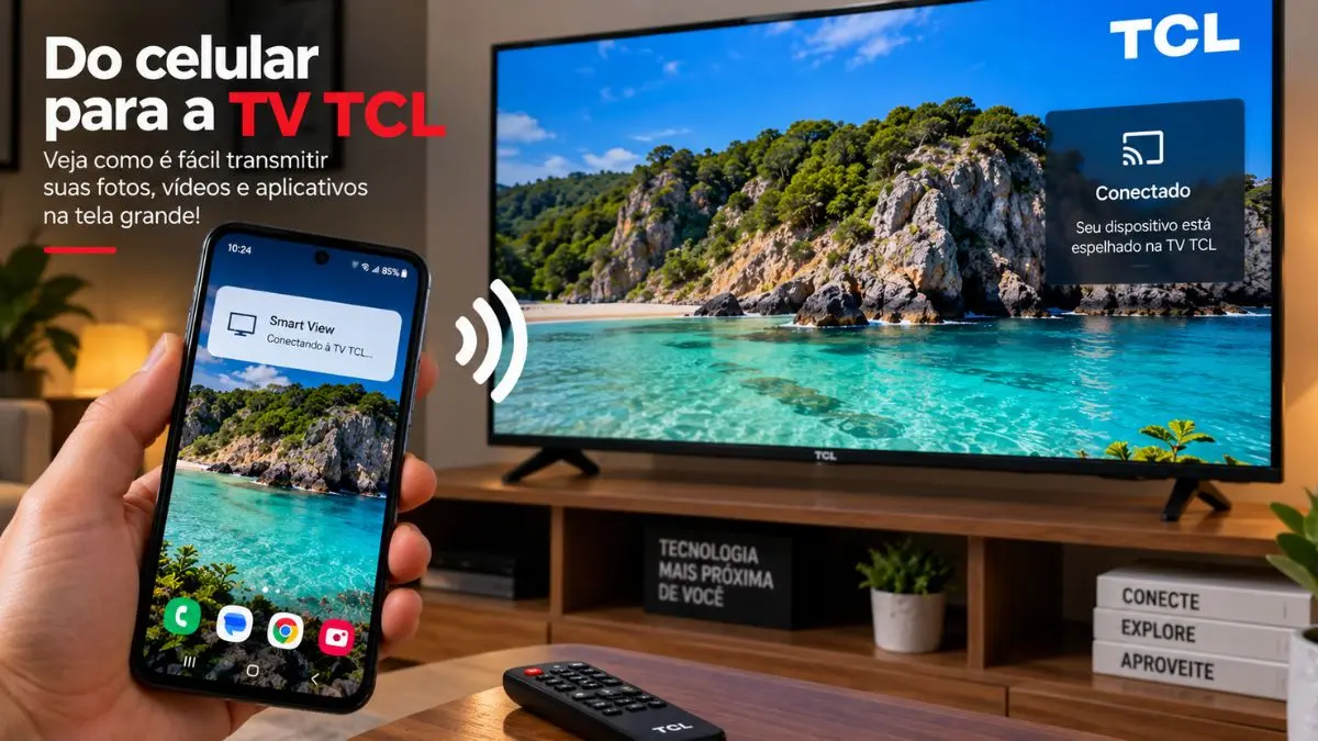 como conectar celular na tv tcl